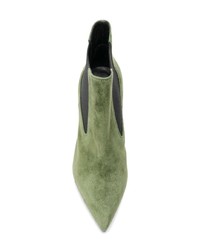 olivgrüne Wildleder Stiefeletten von Premiata