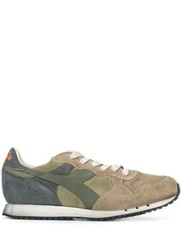 olivgrüne Wildleder Turnschuhe von Diadora