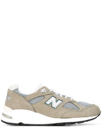 olivgrüne Wildleder Turnschuhe von New Balance