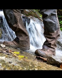 olivgrüne Wildlederarbeitsstiefel von haix