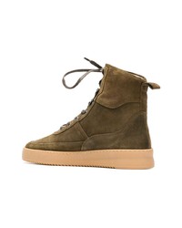 olivgrüne Wildlederfreizeitstiefel von Filling Pieces