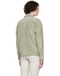 olivgrüne Shirtjacke aus Wildleder von Won Hundred
