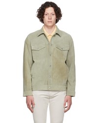 olivgrüne Shirtjacke aus Wildleder von Won Hundred