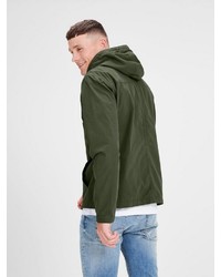 olivgrüne Windjacke von Jack & Jones