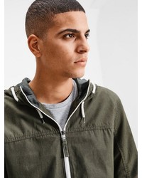 olivgrüne Windjacke von Jack & Jones