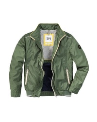 olivgrüne Windjacke von S4 JACKETS