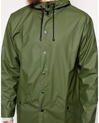 olivgrüne Windjacke von Rains