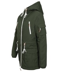 olivgrüne Windjacke von Sublevel