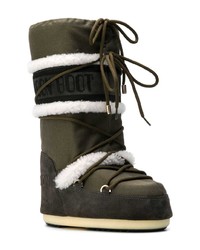 olivgrüne Winterschuhe von Yves Salomon