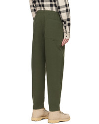 olivgrüne Wollchinohose von YMC