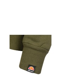 olivgrüner bedruckter Pullover mit einem Kapuze von Ellesse