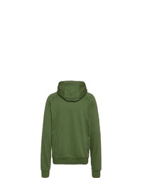 olivgrüner bedruckter Pullover mit einem Kapuze von Nike Sportswear
