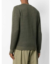 olivgrüner bedruckter Pullover von JW Anderson