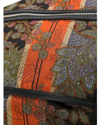 olivgrüner bedruckter Rucksack von Etro