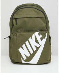 olivgrüner bedruckter Rucksack von Nike