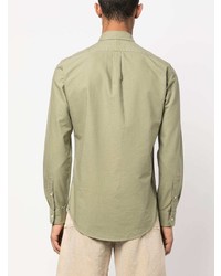 olivgrüner bestickter Polo Pullover von Polo Ralph Lauren