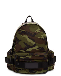 olivgrüner Camouflage Nylon Rucksack