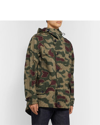 olivgrüner Camouflage Parka von Ten C