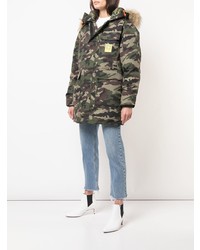 olivgrüner Camouflage Parka von Brumal