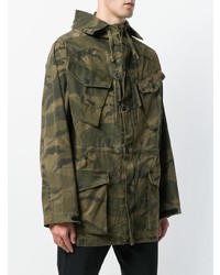 olivgrüner Camouflage Parka von Maharishi