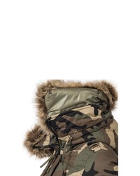 olivgrüner Camouflage Parka von Navahoo