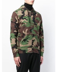 olivgrüner Camouflage Pullover mit einem Kapuze von Polo Ralph Lauren