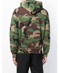 olivgrüner Camouflage Pullover mit einem Kapuze von Polo Ralph Lauren