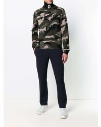 olivgrüner Camouflage Pullover mit einem Rundhalsausschnitt von Valentino