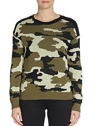olivgrüner Camouflage Pullover