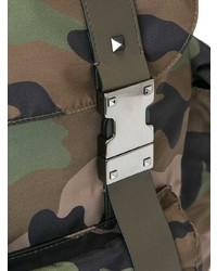 olivgrüner Camouflage Rucksack von Valentino