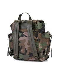 olivgrüner Camouflage Rucksack von Valentino