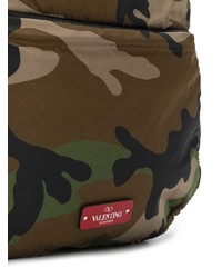 olivgrüner Camouflage Rucksack von Valentino