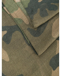 olivgrüner Camouflage Schal von Valentino