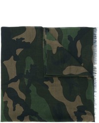 olivgrüner Camouflage Schal von Valentino Garavani