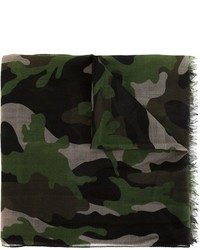olivgrüner Camouflage Schal von Valentino