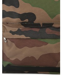 olivgrüner Camouflage Segeltuch Rucksack von A.P.C.