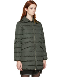 olivgrüner Daunenmantel von Moncler