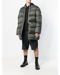 olivgrüner Daunenmantel von Rick Owens