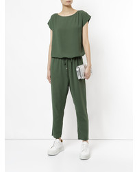 olivgrüner Jumpsuit