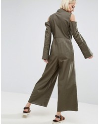 olivgrüner Jumpsuit von Asos