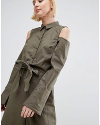 olivgrüner Jumpsuit von Asos