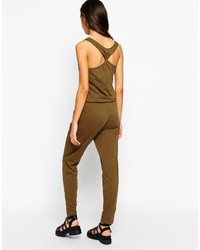 olivgrüner Jumpsuit von Esprit