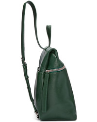 olivgrüner Leder Rucksack von Kara