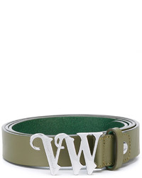 olivgrüner Ledergürtel von Vivienne Westwood
