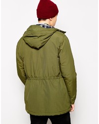 olivgrüner leichter Parka von Fred Perry