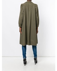 olivgrüner Mantel von Yves Saint Laurent Vintage