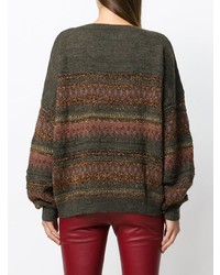 olivgrüner Oversize Pullover von Isabel Marant Etoile