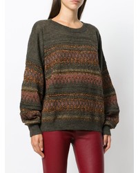 olivgrüner Oversize Pullover von Isabel Marant Etoile