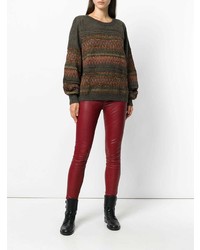 olivgrüner Oversize Pullover von Isabel Marant Etoile