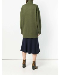 olivgrüner Oversize Pullover von Joseph